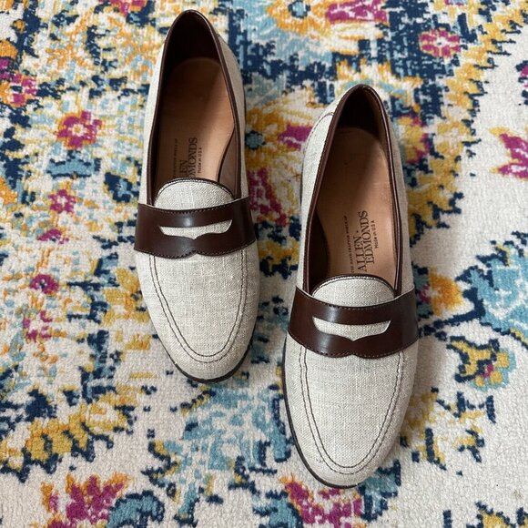 Allen Edmonds Randolph Verse Penny Loafer Sand Brown Mens Size 8.5D Classic Work main image 5